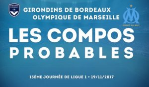 Bordeaux - Marseille : les compos probables
