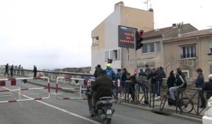 Circulation et pont bloqués à Martigues