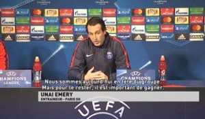 Champions League - Unai Emery et Alphonse Areola en conférence de presse