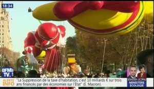 La grande parade festive de Thanksgiving a envahi New York