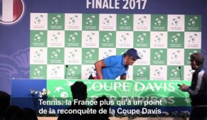 Tennis: la France à un point de la Coupe Davis