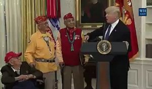 Donald Trump surnomme une élue "Pocahontas"... en pleine cérémonie en l'honneur d'Indiens d'Amérique