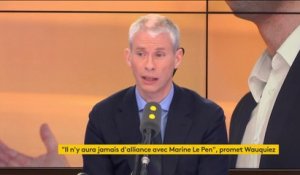 Franck Riester, député et co-fondateur du parti de droite constructive Agir dénonce une "alliance des idées" entre Laurent Wauquiez et le parti de Marine Le Pen