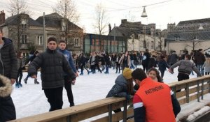 La place Ernest-Bréant a fait patinoire comble cet après-midi du samedi 2 décembre