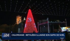 Cisjordanie: Bethléem illumine son sapin de Noël