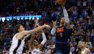 NBA - Top 10 : Westbrook envoie Huestis pour un joli alley-oop