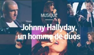 Johnny Hallyday, un homme de duos