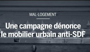 Une campagne dénonce le mobilier urbain anti-SDF