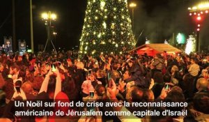 Liban: illumination du sapin de Noël à Beyrouth