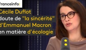 Cécile Duflot doute de "la sincérité" d'Emmanuel Macron en matière d'écologie