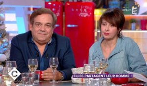 Isabelle Carré, Didier Bourdon et Valérie Bonneton au dîner - C à Vous - 13/12/2017