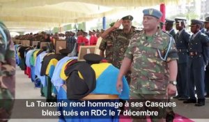 Tanzanie: hommage aux Casques bleus tués en RD Congo
