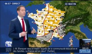 Un temps beaucoup plus clément mais des températures en baisse pour entamer le week-end