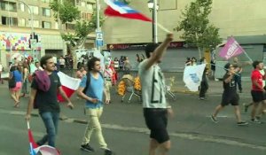 Chili: des partisans de Piñera fêtent sa victoire