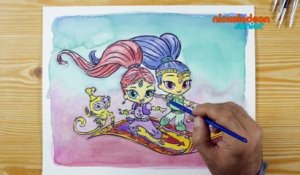 1, 2, 3… Coloriage ! | Shimmer & Shine : Le tapis volant | NICKELODEON JUNIOR