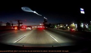 La fusée SpaceX filmée depuis une dashcam