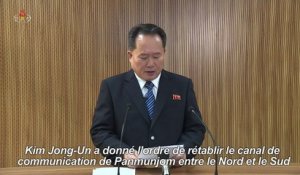 Pyongyang va rouvrir le téléphone rouge après l'offre de Séoul