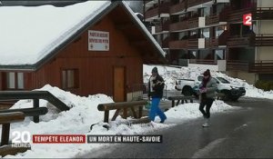 Tempête Eleanor : un mort en Haute-Savoie