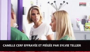 Camille Cerf effrayée et piégée par Sylvie Tellier ! (vidéo)