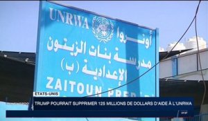 Donald Trump pourrait supprimer 125 millions de dollars d'aide à l'UNRWA