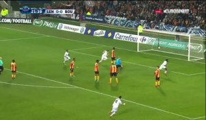 Avec réussite, Koné s'est baladé dans la défense lensoise : l'ouverture du score de Boulogne