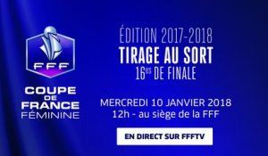 Mercredi 10, Coupe de France Féminine : tirage au sort des 16es de finale en direct (12h)
