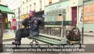 French homeless man takes Twitter by storm
