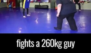 Quand tu fais face à un gars de 260kg et que tu n'en pèse que 60... Chaud