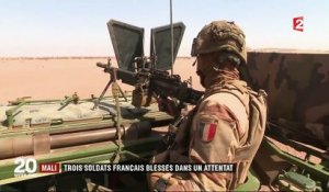 Mali : trois soldats français blessés dans un attentat