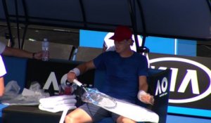 Open d'Australie 2018 - Tomas Berdych à l'entrainement à Melbourne
