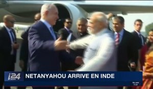 Benyamin Netanyahou arrive en Inde