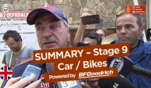 Summary - Car/Bike - Stage 9 (Tupiza / Salta) - Dakar 2018