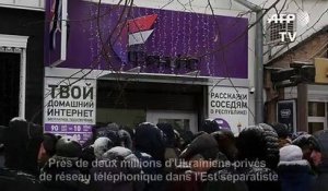 Deux millions d'Ukrainiens privés de réseau mobile dans l'Est