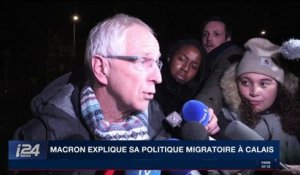Macron explique sa politique migratoire à Calais