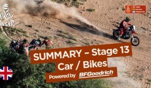 Summary - Car/Bike - Stage 13 (San Juan / Córdoba) - Dakar 2018