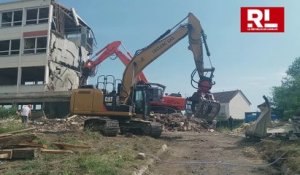 Creutzwald : la démolition du lycée Romain-Rolland a commencé
