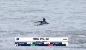 Adrénaline - Surf : Les meilleurs moments de la série de K. Igarashi, I. Ferreira et K. Slater (Corona Open J-Bay, round 1)