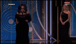 Oprah Winfrey a 64 ans : Revivez son puissant discours aux Golden Globes (vidéo)