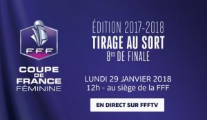 Lundi, Coupe de France Féminine : tirage au sort des 8es de finale (12h00)