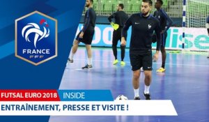 Futsal, Euro 2018 : Entraînement, presse et visite !
