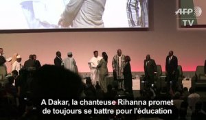 Dakar : Rihanna promet de toujours se battre pour l'éducation