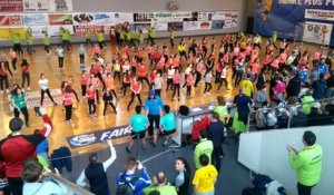 Vesoul : un flashmob pour la fin du championnat de France de handball adapté