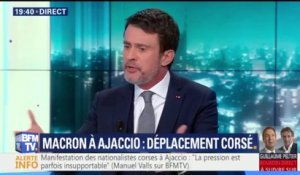 Valls est "très opposé à l'idée de reconnaître une spécificité de la Corse dans la Constitution"