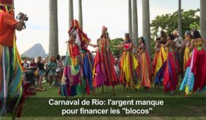 A Rio, un carnaval de rue populaire mais sans le sou
