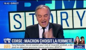 Corse: Emmanuel Macron choisit la fermeté