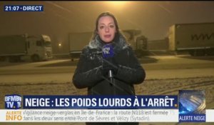 La circulation des poids lourds interdite en Ile-de-France en raison de la neige