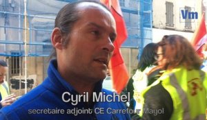Débrayage important à Carrefour-Mayol de Toulon