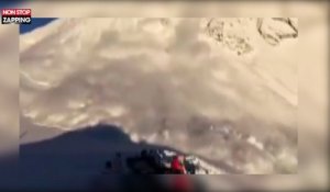 Suisse : des pisteurs échappent de peu à une avalanche (vidéo)