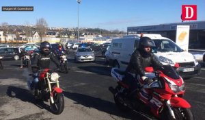 Manifestation des motards en colère à Rodez