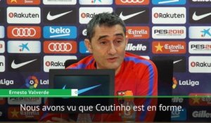 Barça - Valverde: "Coutinho va dans la bonne direction"